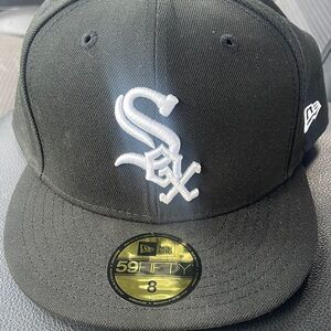 New Era Black Cap with White Logo